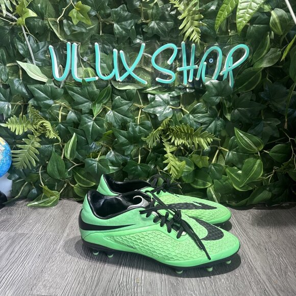 Nike Hypervenom Phelon FG Soccer Cleats Green Low Top Size 7 US (599730-303) - Picture 1 of 9